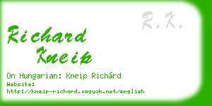 richard kneip business card